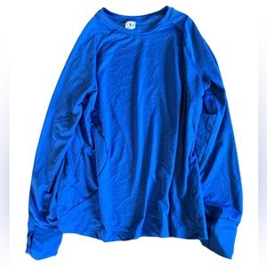 Athletic Works Blue Long Sleeve Shirt XL